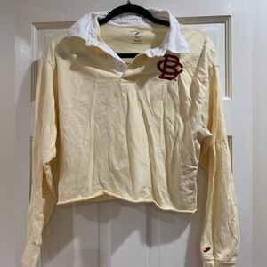 Boston College Cropped Collared Shirt